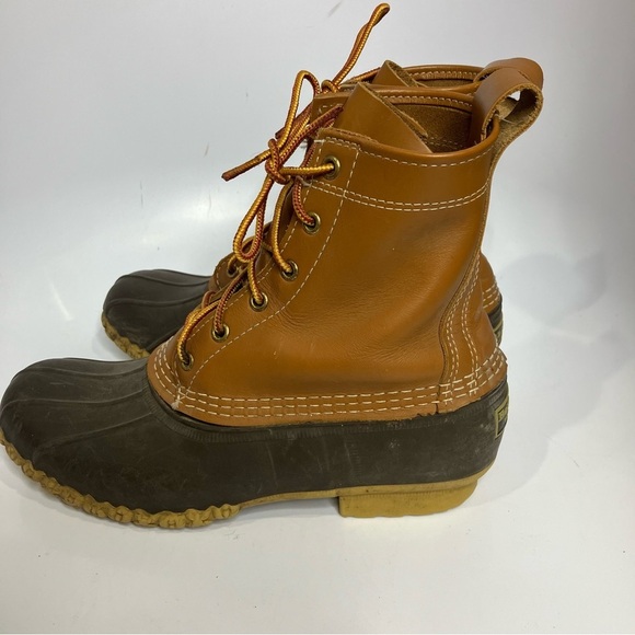 L.L. Bean “Bean Boots” tan brown waterproof duck boots women’s size 9 - Picture 3 of 7